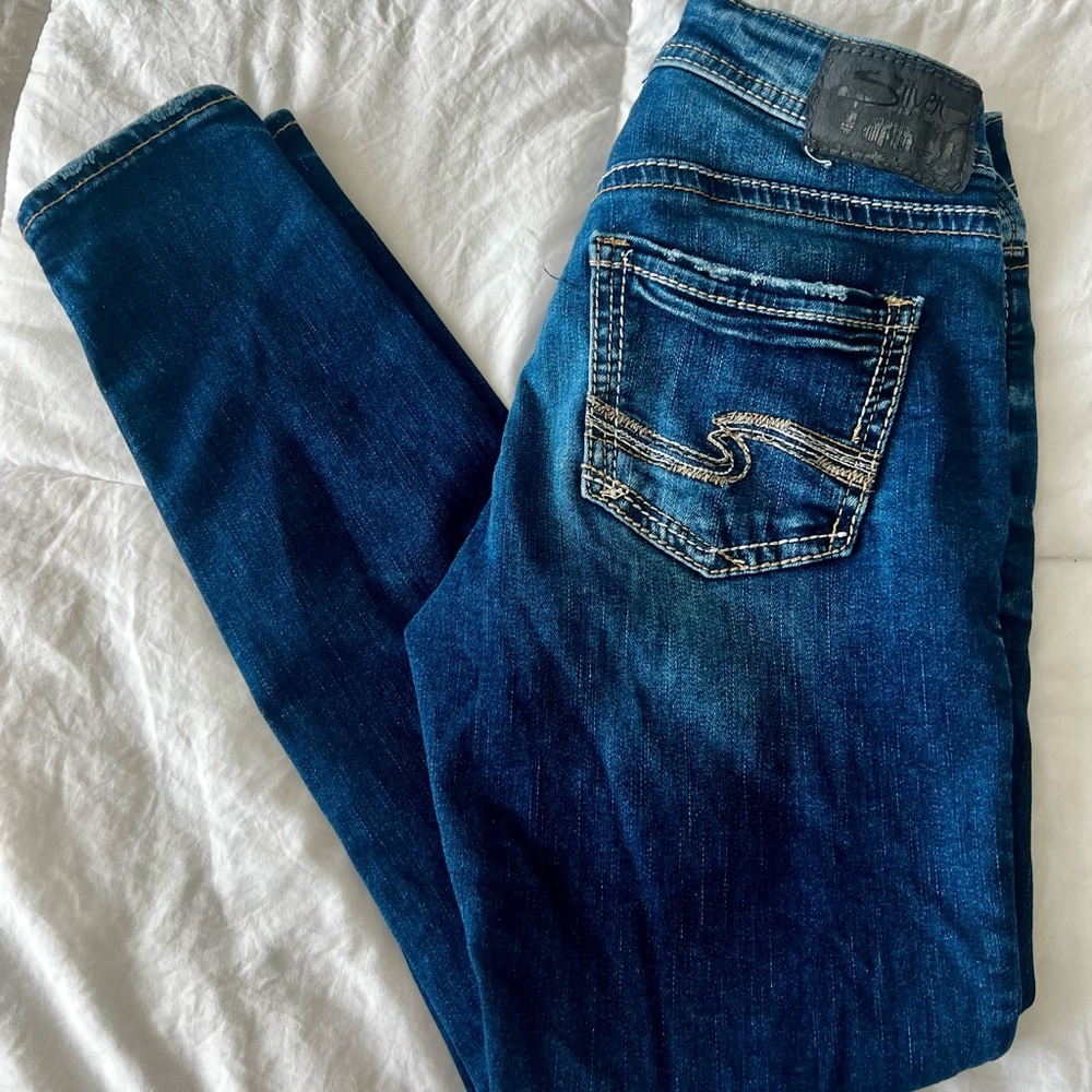 Silver Jeans Co Blue Skinny Jeans for Women